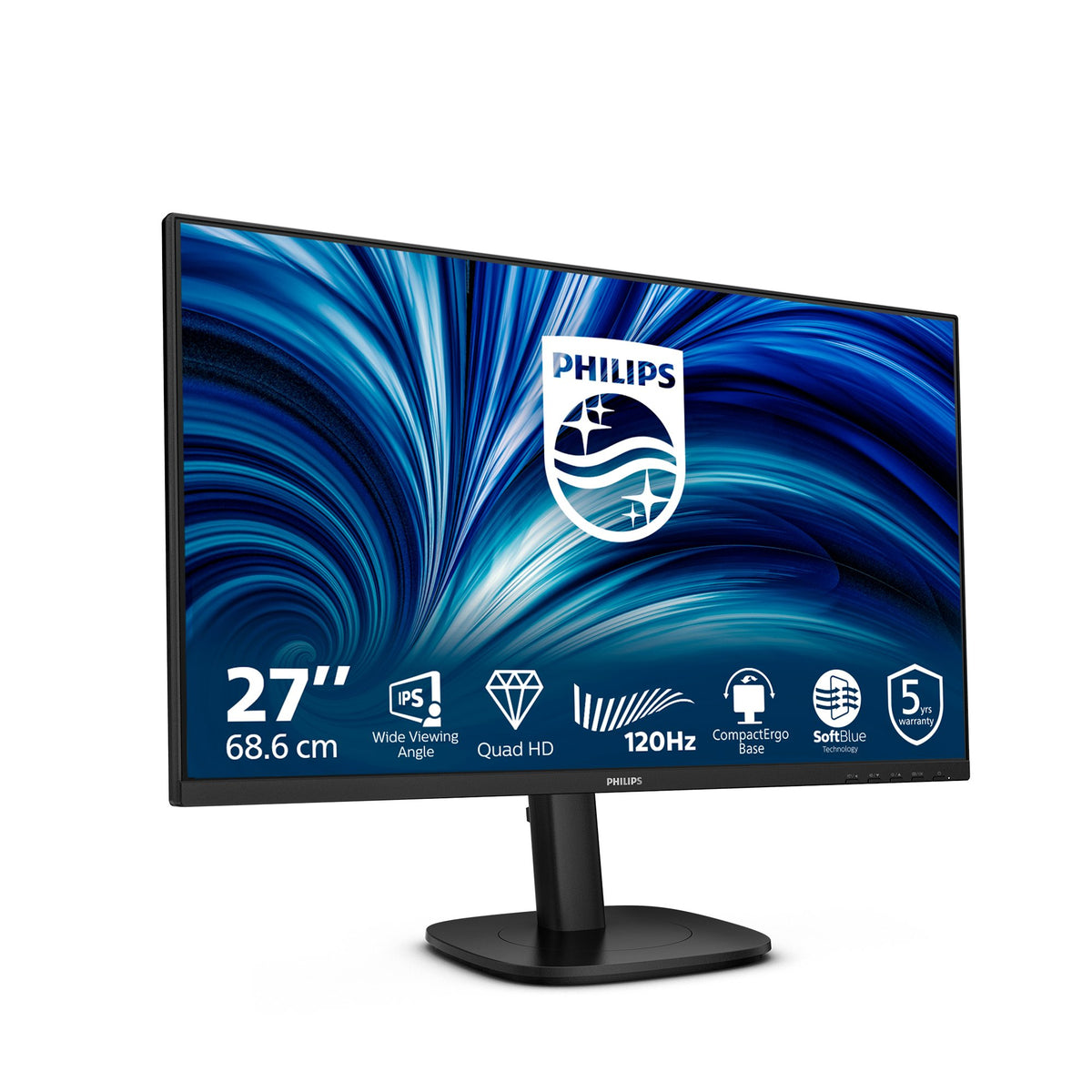 EAN 8721038002294 - Philips 27B2N3500J/00 pantalla para PC 68,6 cm (27") 2560 x 1440 Pixeles 2K LCD Negro imagen 4