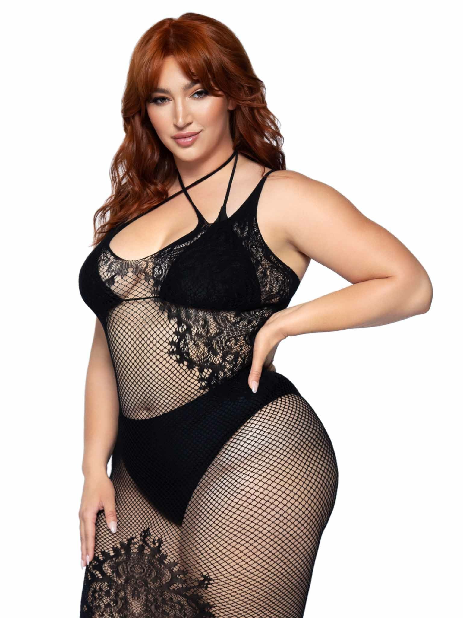 EAN 0714718541969 - Leg Avenue 86064X_00108 conjunto de ropa interior y bodi Negro imagen 3
