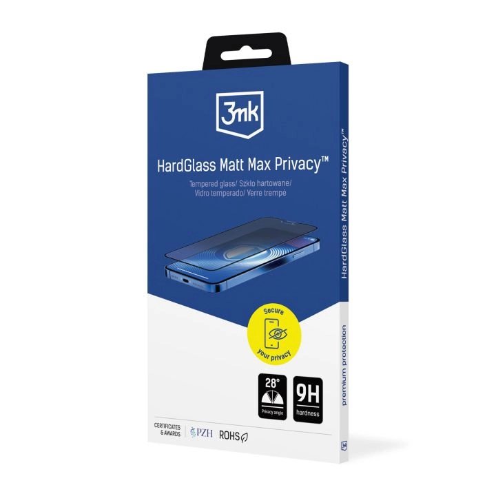 3mk Hardglass Matt Max Privacy Do Apple Iphone 13/13 Pro/14