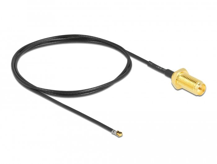 Delock Cable De Antena Rp-Sma Hembra Am Einbau A Mhf® 4l Lk Macho 1.37 50 Cm