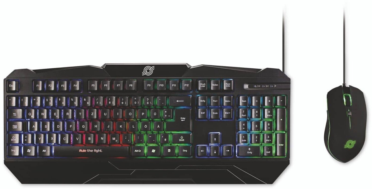 Teclado Alemán + Ratón Mediarange Mrgs102 Usb Qwertz Negro