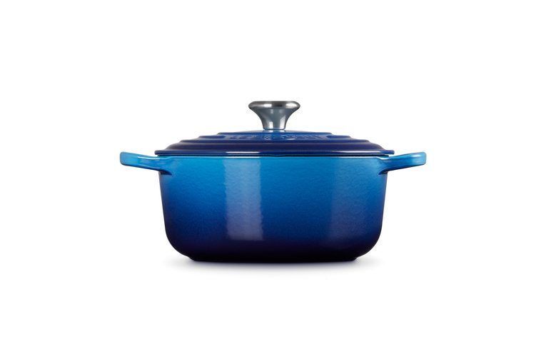 Le Creuset 21177202202430 Signature Gusseisen-Bräter Con Deckel, Ø 20 Cm, Aare