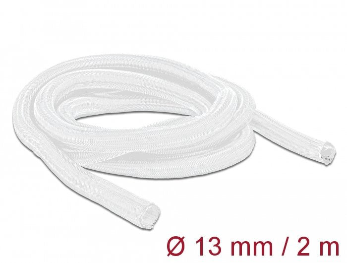 Delock Geflechtschlauch Selbmschliessend 2 M X 13 Mm Blanco