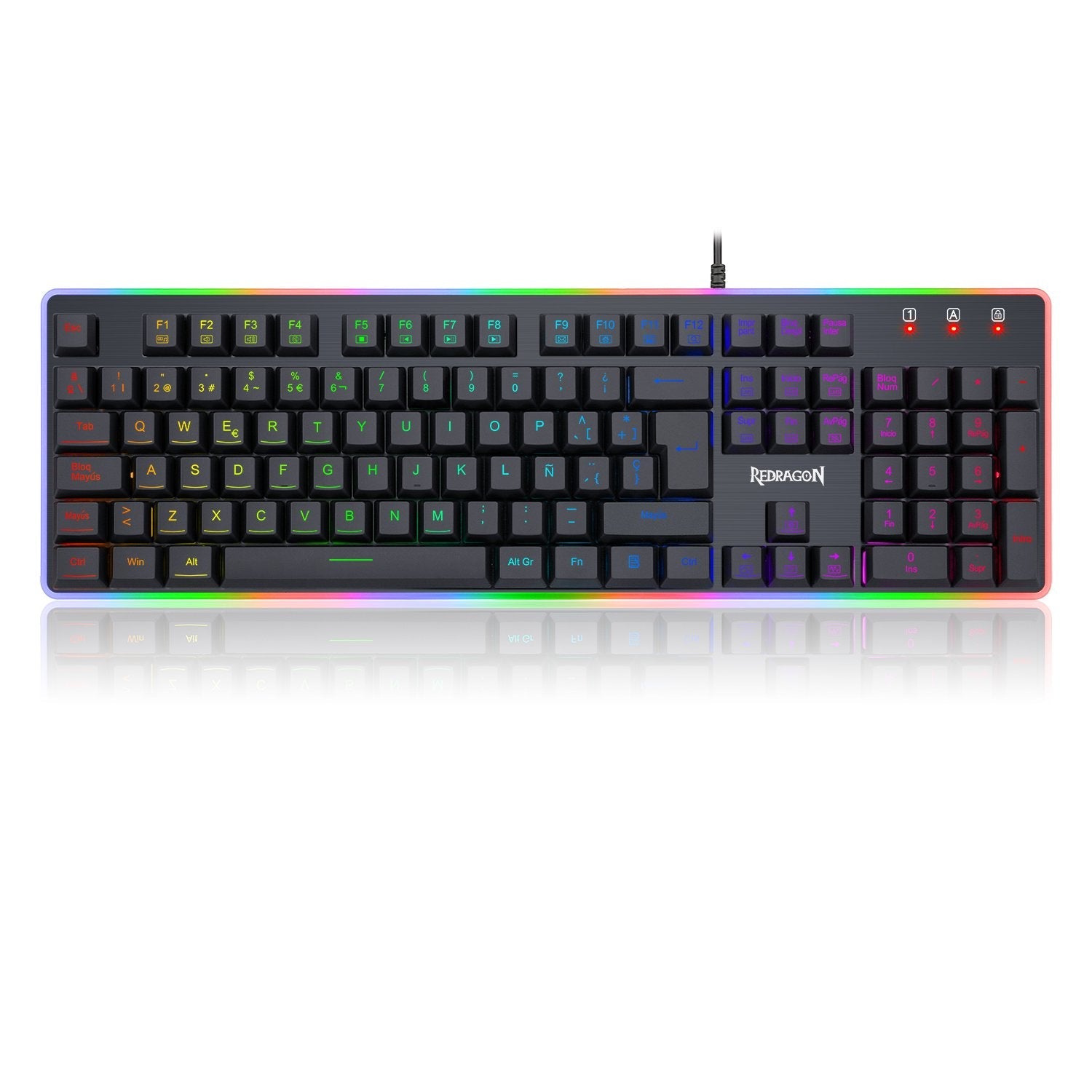 EAN 6950376779403 - REDRAGON K509RGB-SPS teclado Juego USB QWERTY Español Negro imagen 1