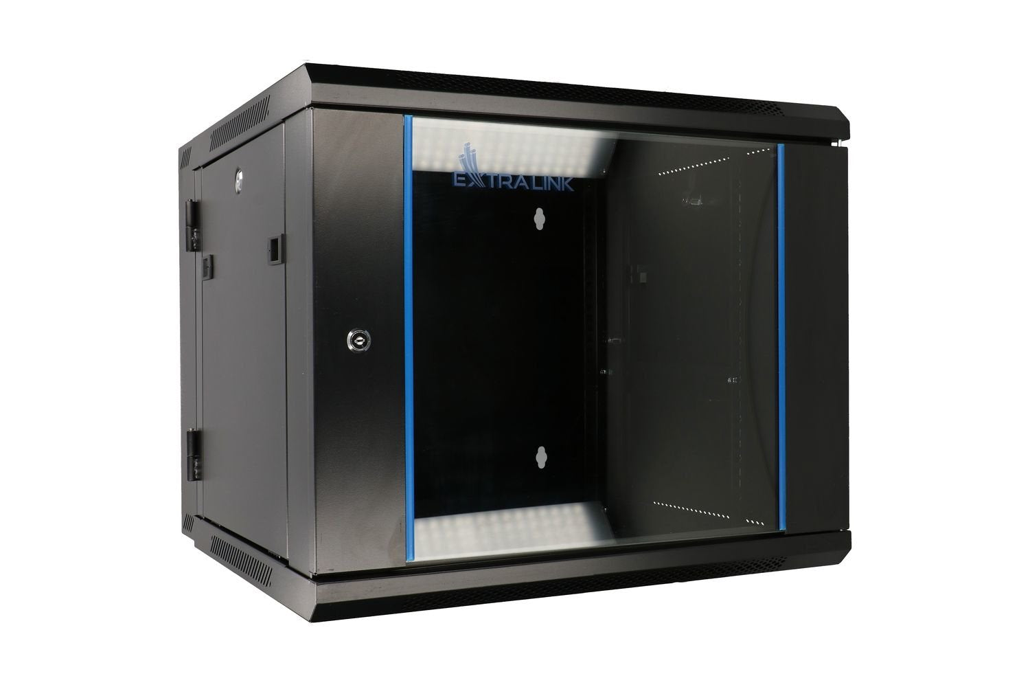 Extralink 6u 600x600 Azh Wall-Mounted Rackmount Cabinet Swing Type Black