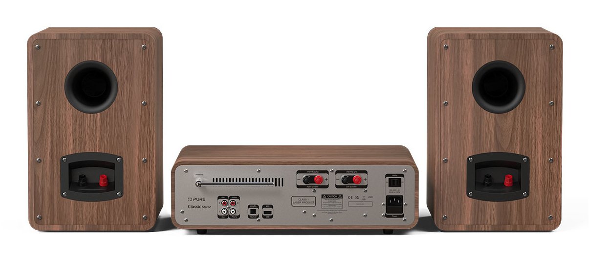 Pure Classic Stereo Coffee Black Walnut Eu Uk