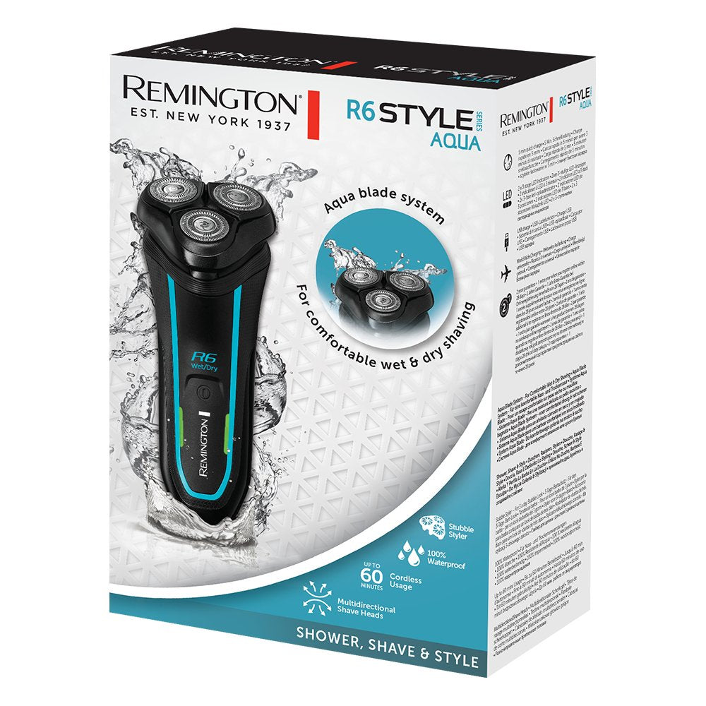 Remington R6000 Afeitadora Rotativa R6 Style Aqua