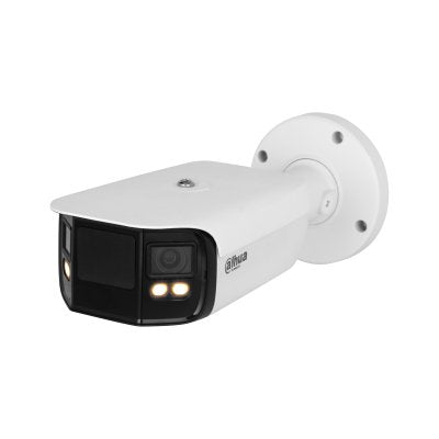 Dahua Ipc-Pfw5849-A180-E2-Aste Tubular Ip H265 2x4m Dual-Lens Splicing Full Color Wdr140db Starlight Ir40m 3.6mm Ip67 Epoe Sd Audio Mic E/S Ai
