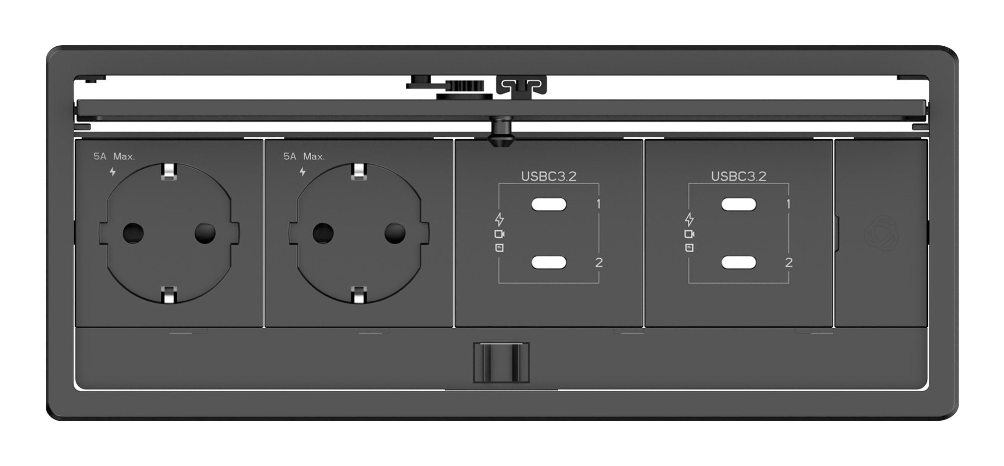 Kramer Electronics T-In4-Rec2(B) Negro
