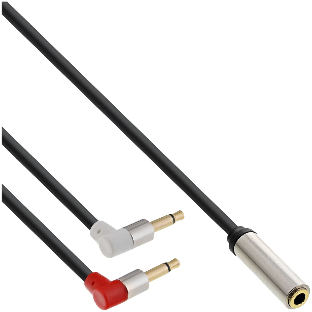 Adaptador De Auriculares Inline Slim Audio Plane, 2x 3,5 Mm M A 3,5 Mm F 3 Pines, 2 M