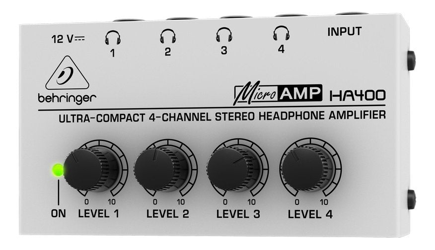 Behringer Ha400 Amplificador Para Audífono Negro, Gris