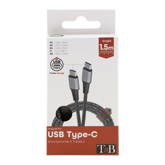 EAN 3303170111307 - T'nB TCUSBCLTD cable USB 1,5 m USB C 60 W Gris imagen 6