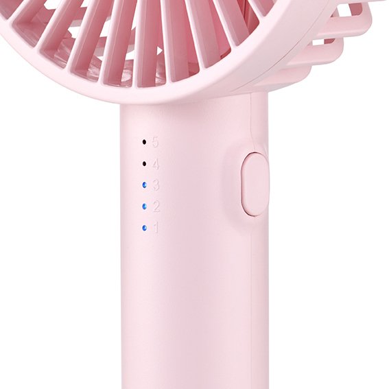 86624 Handventilator Breezy Ii Pink 4w 5 Geschwindigkeitsstufen Ø10cm