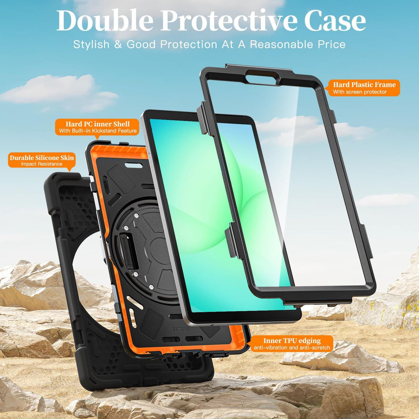 Galaxy Tab A11 Chicago Full  Body Defender Case With