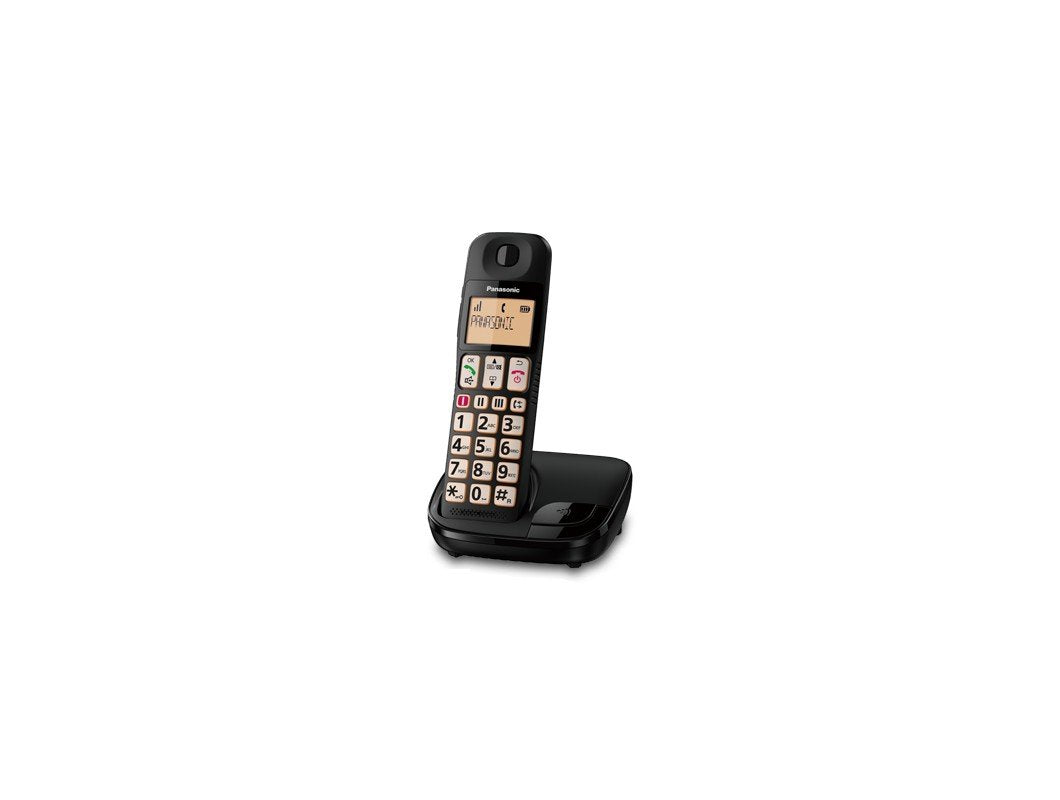 EAN 5025232853755 - Panasonic KX-TGE310SPB teléfono Teléfono DECT Identificador de llamadas Negro imagen 1