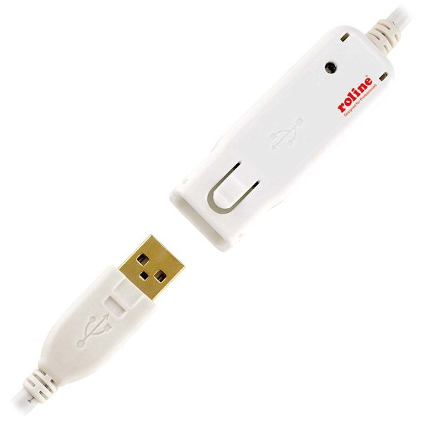 Usb 2.0 Active Repeater Cable  For 12.04.1085 12 M White