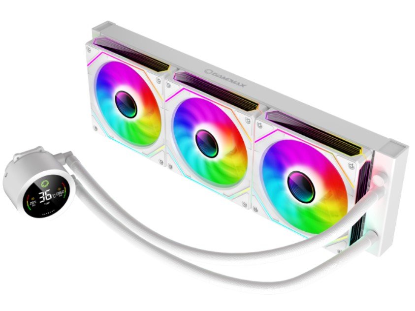 Gamemax  Cpu Liquid Cooler  Iceburg 360 Digital  White