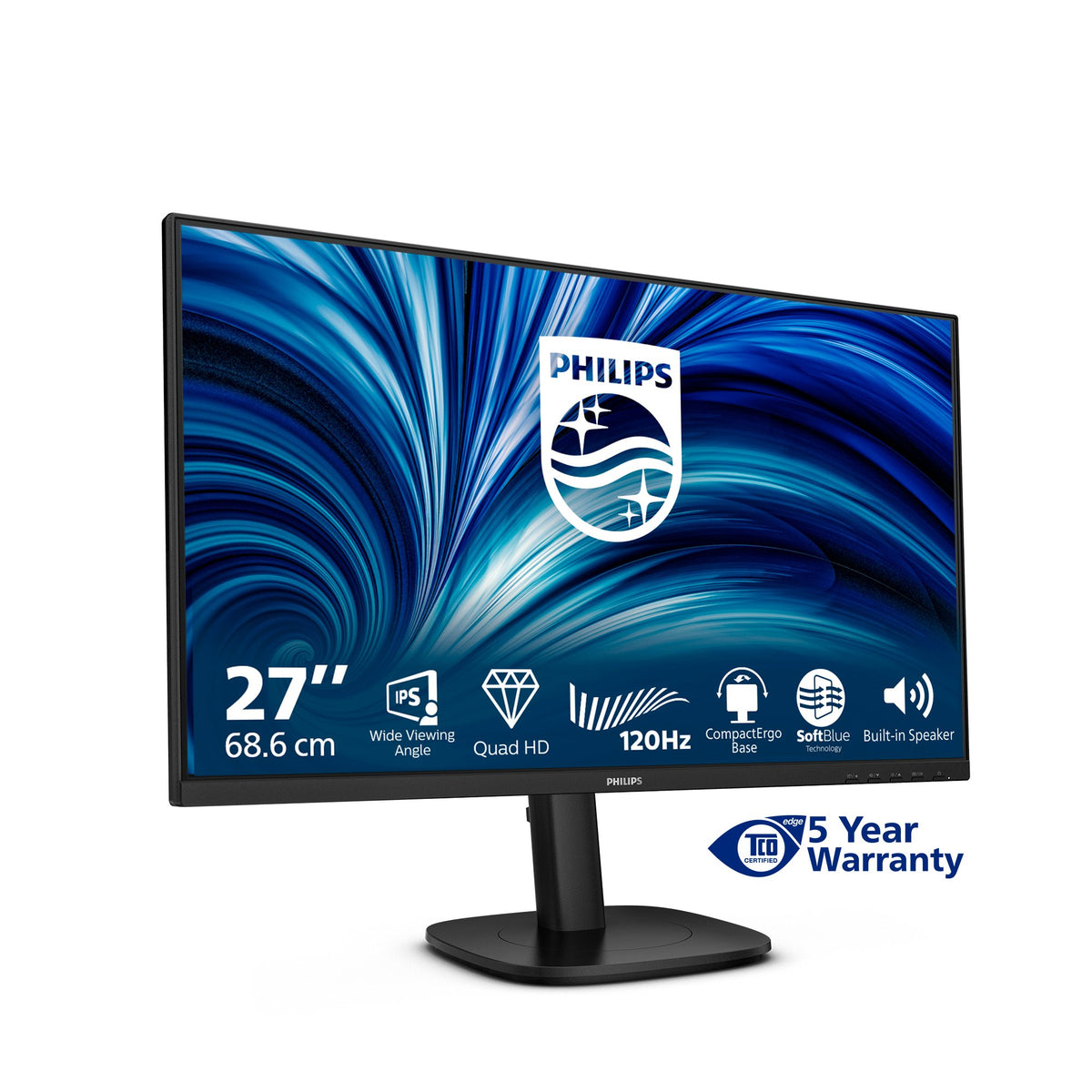 EAN 8721038002294 - Philips 27B2N3500J/00 pantalla para PC 68,6 cm (27") 2560 x 1440 Pixeles 2K LCD Negro imagen 6