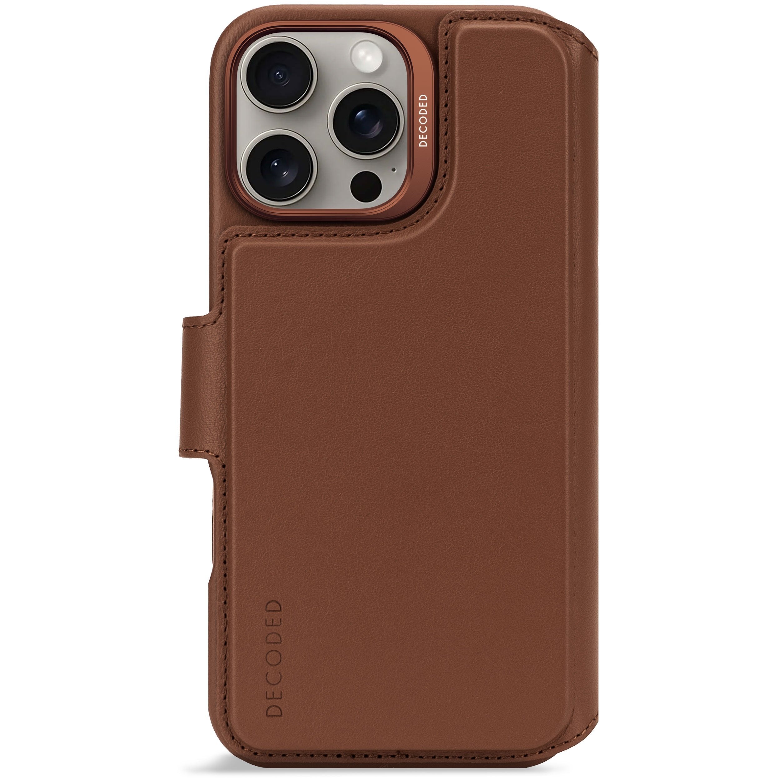 Decoded Leather Detachable Wallet Funda Para Iphone 16 Pro Max 17,5 Cm (6.9") Funda Cartera Marrón