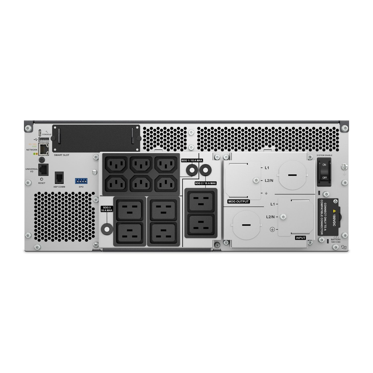 Sai Apc Smart-Ups Ultra Srtl8krm4ui Ups (Montaje En Bastidor) (Alta Densidad) En Línea Ca 230 V 8000 Vatios 8000 Va Ion De Litio Conectores De Salida: 12 4u Gris Plata Para P/N: Ap9335t Ap9335th Ap9640 Ap9641 Ap9810 Ap9834 Srtl180rm2