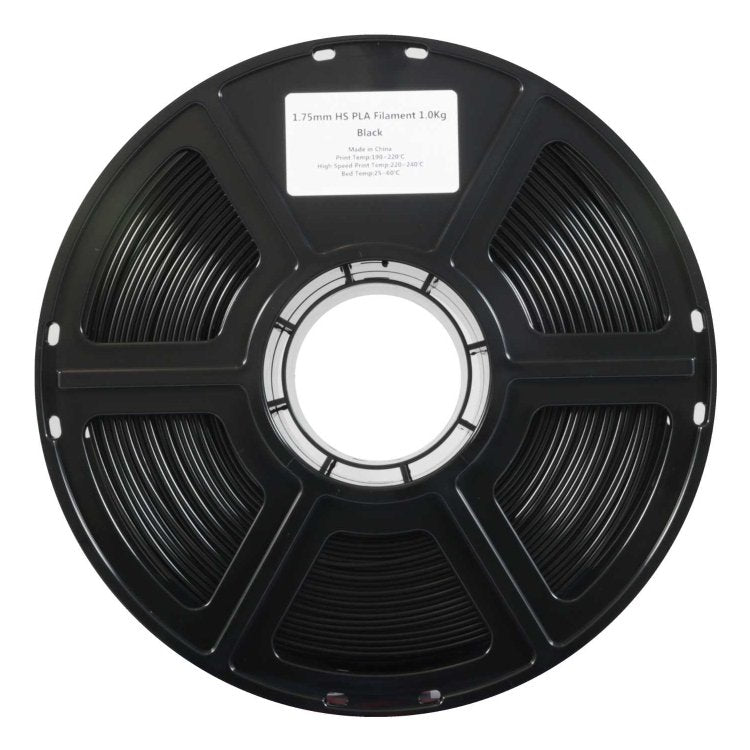 Pla High Speed 1,75mm Negro 1kg