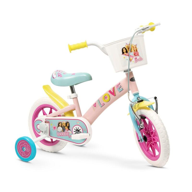 Bicicleta Infantil 12" Barbie Toimsa 1465 Rosa
