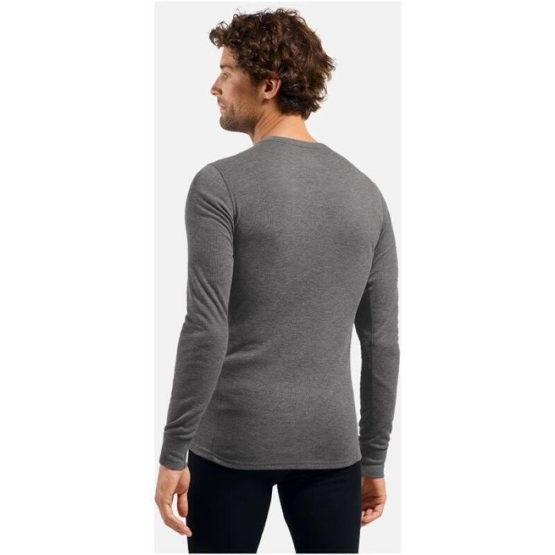 Bielizna Termoaktywna Z Dlugim Rekawem Odlo Bl Top Crew Neck S/S Active Warm Roz. M Ciemnoszary