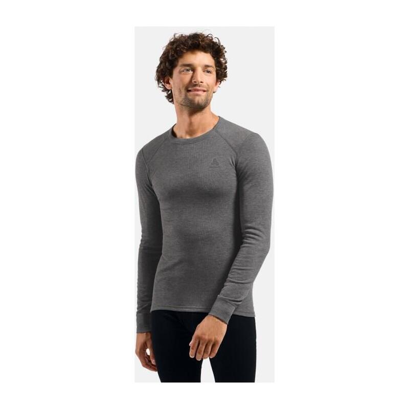Bielizna Termoaktywna Z Dlugim Rekawem Odlo Bl Top Crew Neck S/S Active Warm Roz. S Ciemnoszary