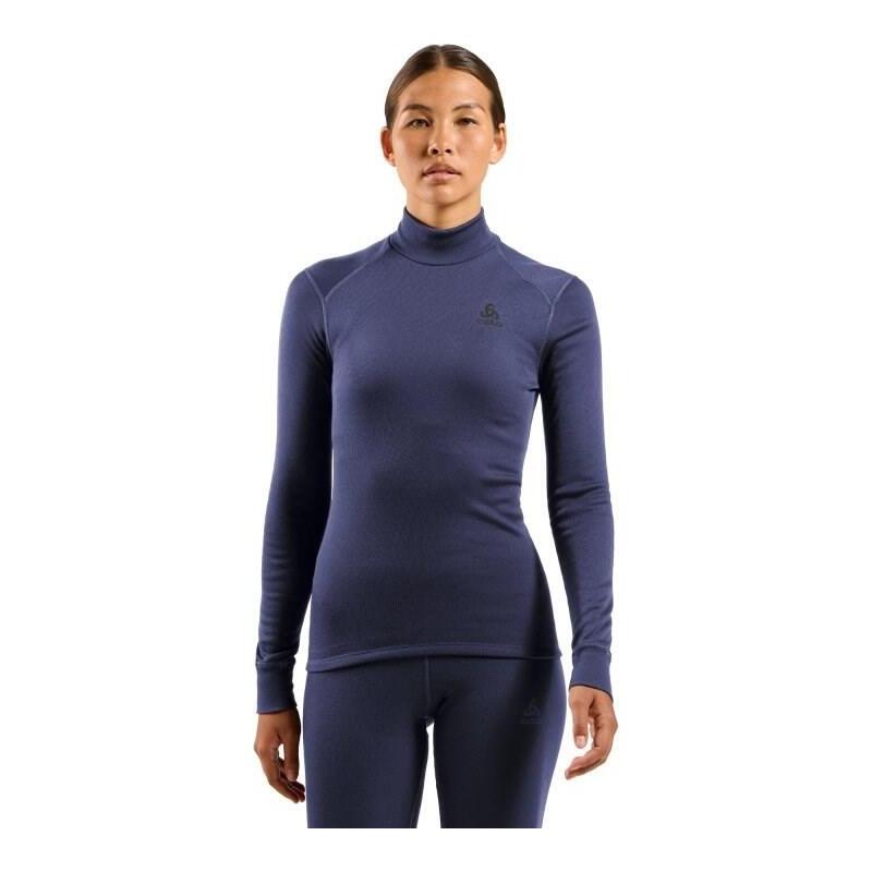 Bielizna Termoaktywna Z Dlugim Rekawem Odlo Bl Top Turtle Neck L/S Active Warm Roz. M Niebieska
