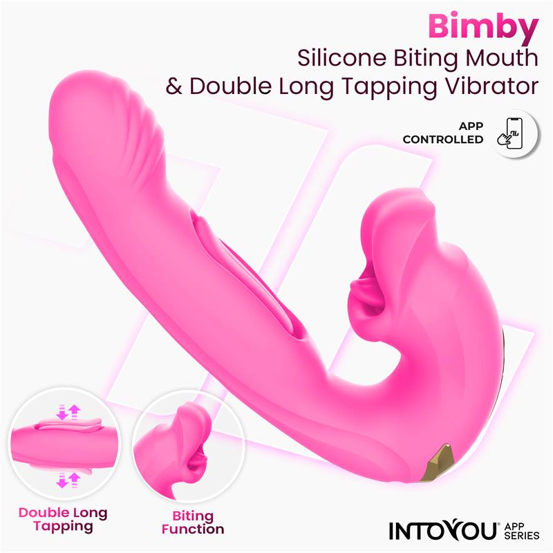 Bimby Vibrador Con Mordisqueo Y Lengua Doble Tapping Con App