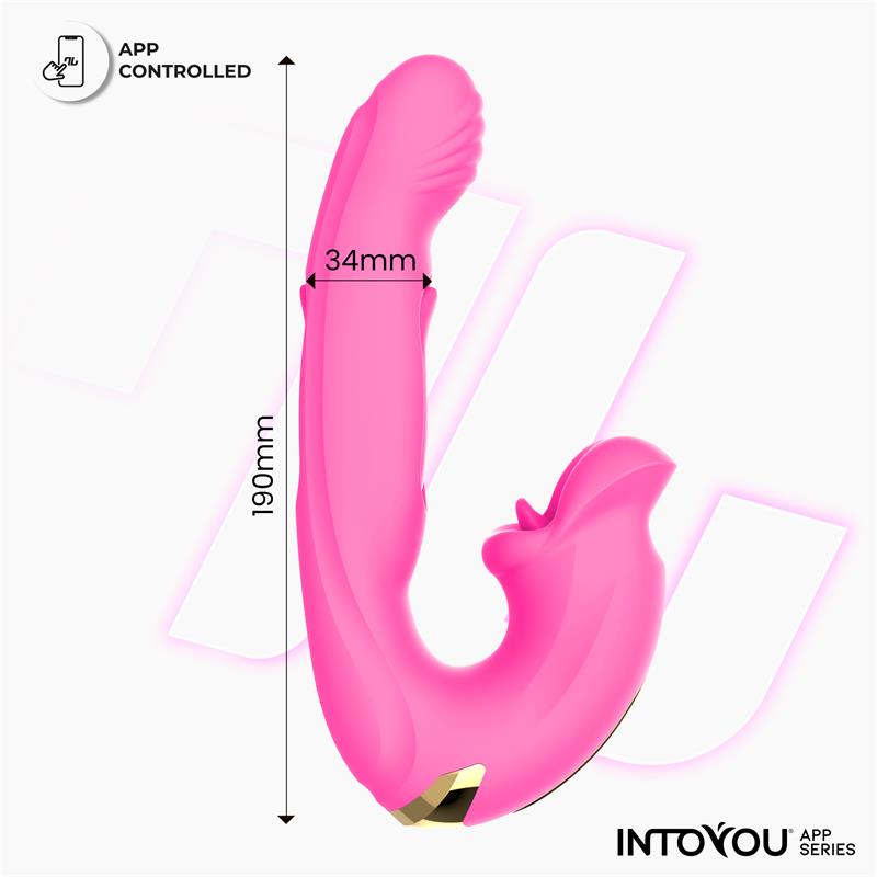 Bimby Vibrador Con Mordisqueo Y Lengua Doble Tapping Con App