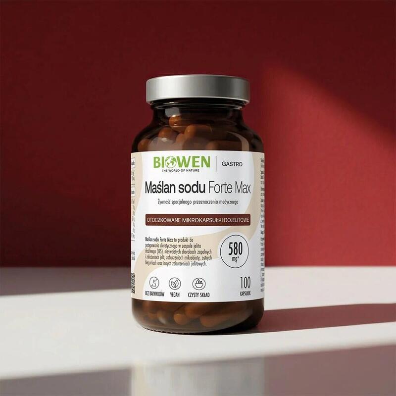 Biowen Butirato De Sodio 580 Mg  Complemento Alimenticio Para Personas  100 Cápsulas
