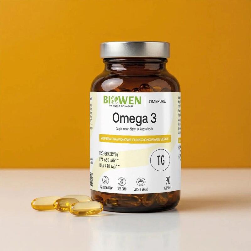 Biowen Omega 3 Forte 660 Mg Epa, 440 Mg Dha  Complemento Alimenticio Para Personas  90 Cápsulas
