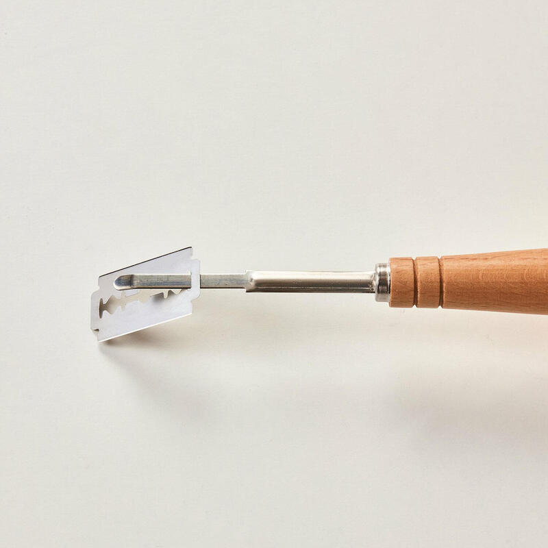 Birkmann Laib & Seele, Bäckermesser, 19 Cm, Holzgriff Buche, 5 Klingen Edelstahl