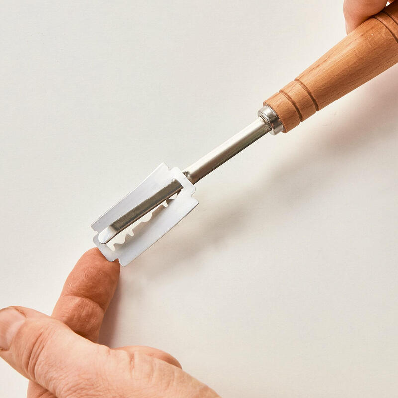 Birkmann Laib & Seele, Bäckermesser, 19 Cm, Holzgriff Buche, 5 Klingen Edelstahl