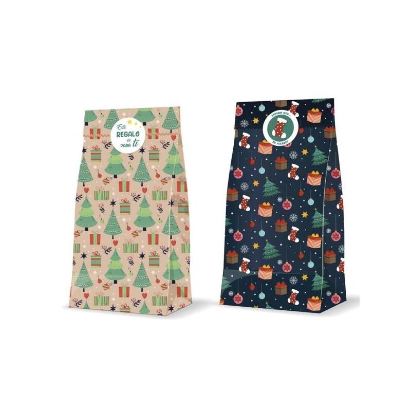 Bismark Pack De 3 Sobres Papel Kraft 60grs Con 3 Pegatinas Para Cierre - Medidas 20x42x8cm - Ideal Para Regalos - 2