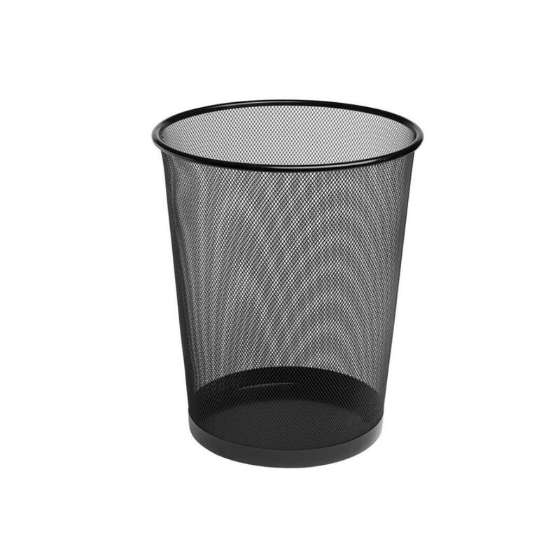 Bismark Papelera De Rejilla Alta Capacidad 18 Litros 340 X 240 Mm  Negro