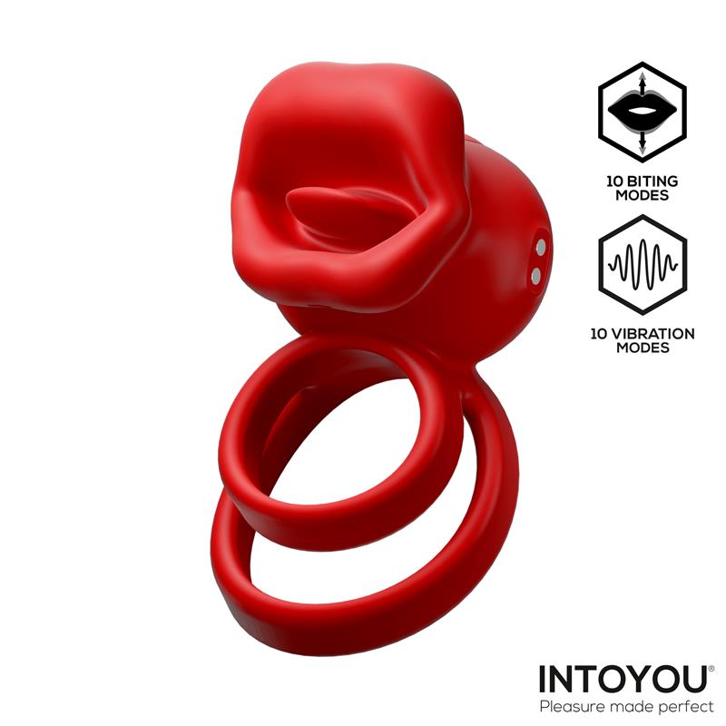 Bittey Anillo Vibrador Con Biting - Mordisqueo