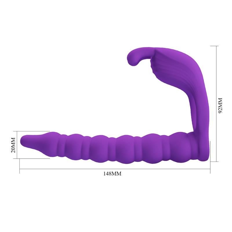 Pretty Love - Blackney Anillo Pene Con Plug Vibrador Lila