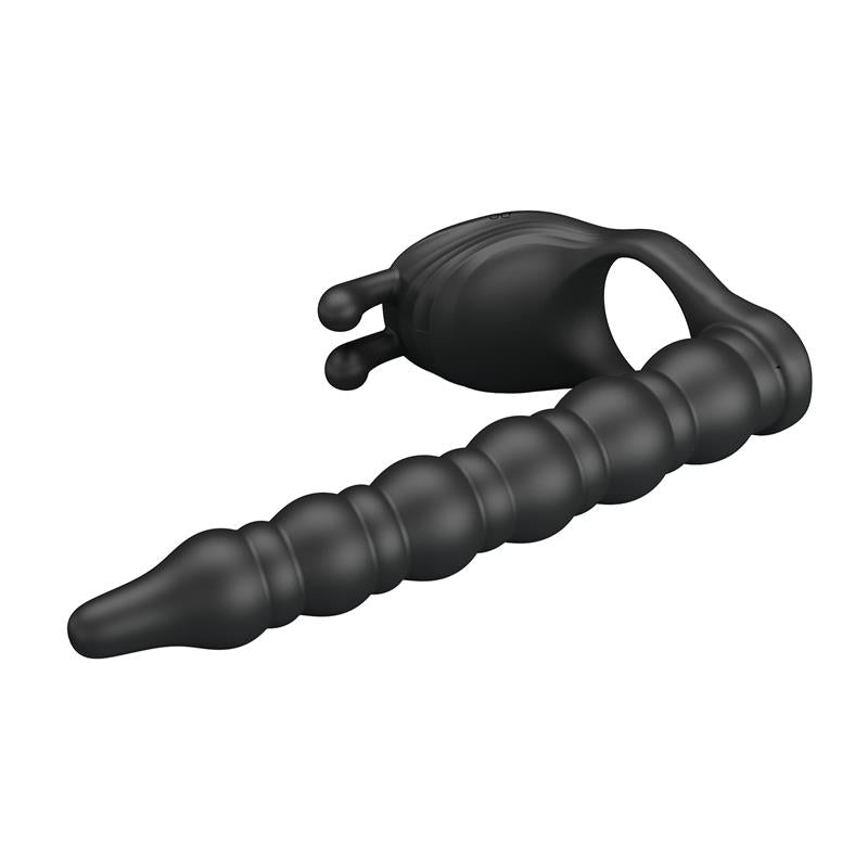 Pretty Love - Blackney Anillo Pene Con Plug Vibrador Negro
