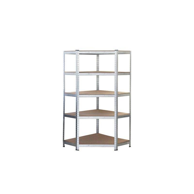 Blim Estanteria Galvanizada - 180x90x40x90cm - 5 Baldas Ajustables - Soporte 175kg Por Balda - Espesor Acero 0.62mm -