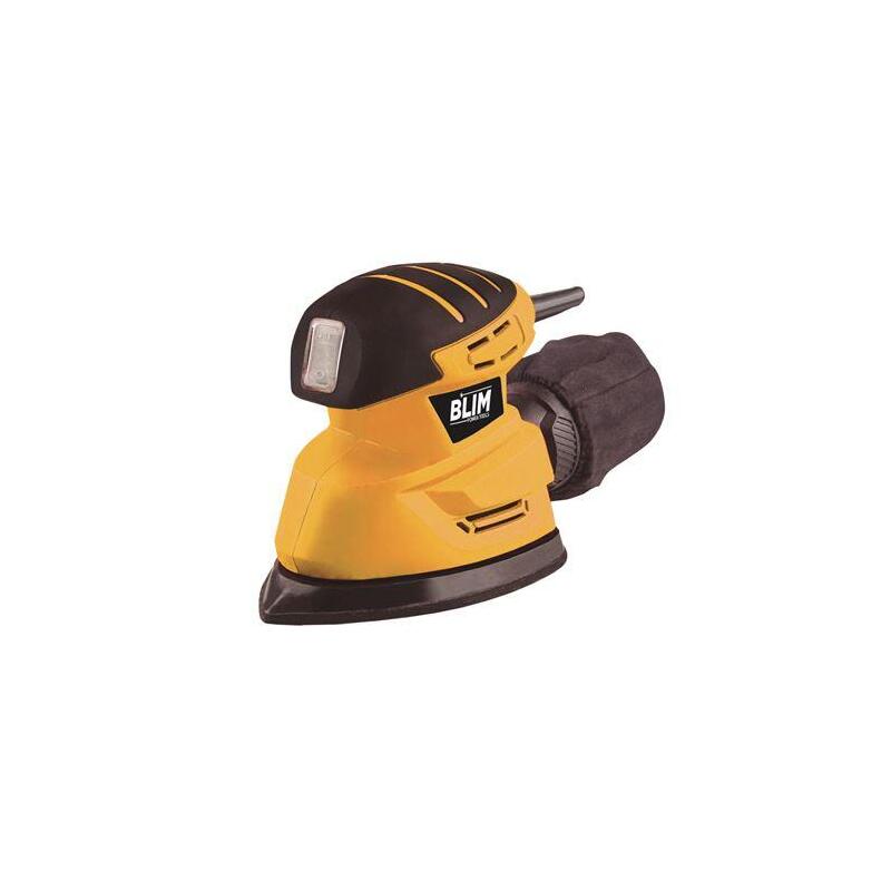 Blim Lijadora Orbital Tipo Mouse 130w - Velocidad Variable 0-15000rpm - Sistema Extraccion Polvo - Incluye Maletin Con Accesorios