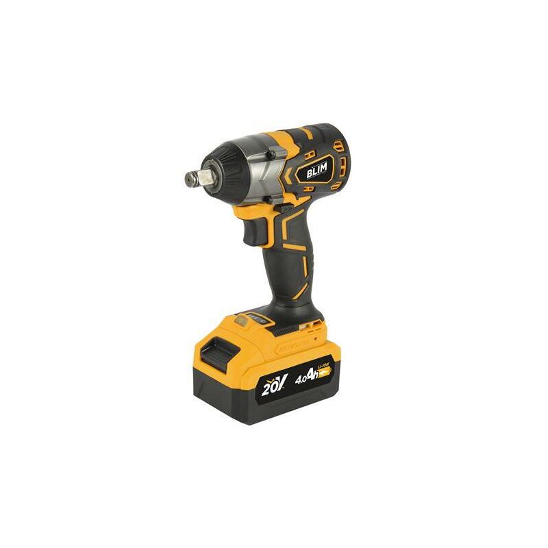 Blim Llave Impacto 20v 4ah - Dado De Fijacion 1/2" - Par Maximo 420nm - Velocidad: 0-1600, 0-1900, 0-2300rpm - Agarre Ergonomico - Incluye Bateria Y Maletin De Transporte
