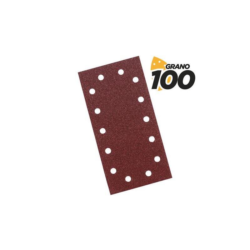 Blim Pack De 10 Lijas Con Velcro Para Lijadora Bl0123 - Grano 100 - Formato Rectangular