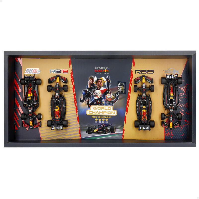 Blister 4 Coches Campeonatos F1 Red Bull Metal