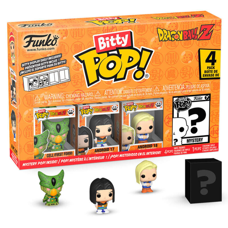 Blister 4 Figuras Bitty Pop Dragon Ball Z Frieza