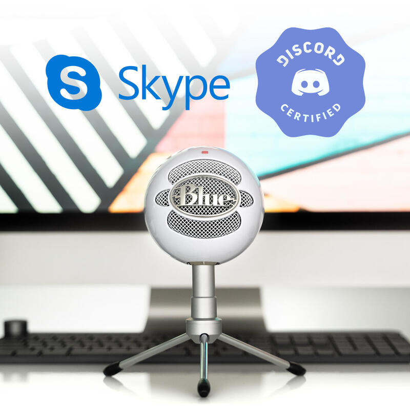 Blue Microphones Snowball Ice Micrófono De Superficie Para Mesa Blanco