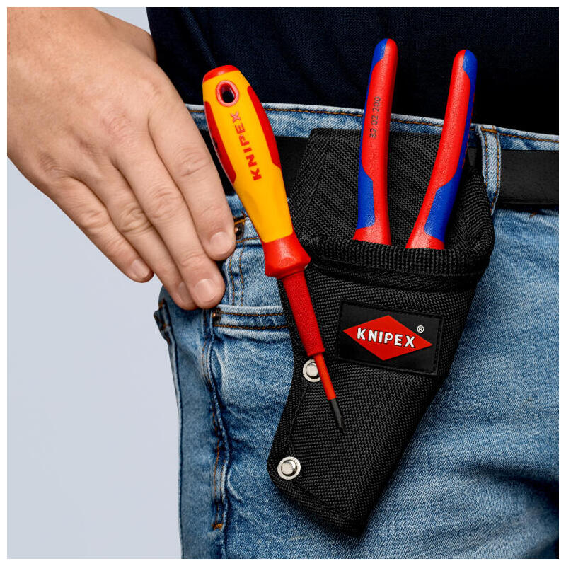 Bolsa De Cinturón Multipropósito De Knipex, Holla Negra/Rojo 00 19 75 Le