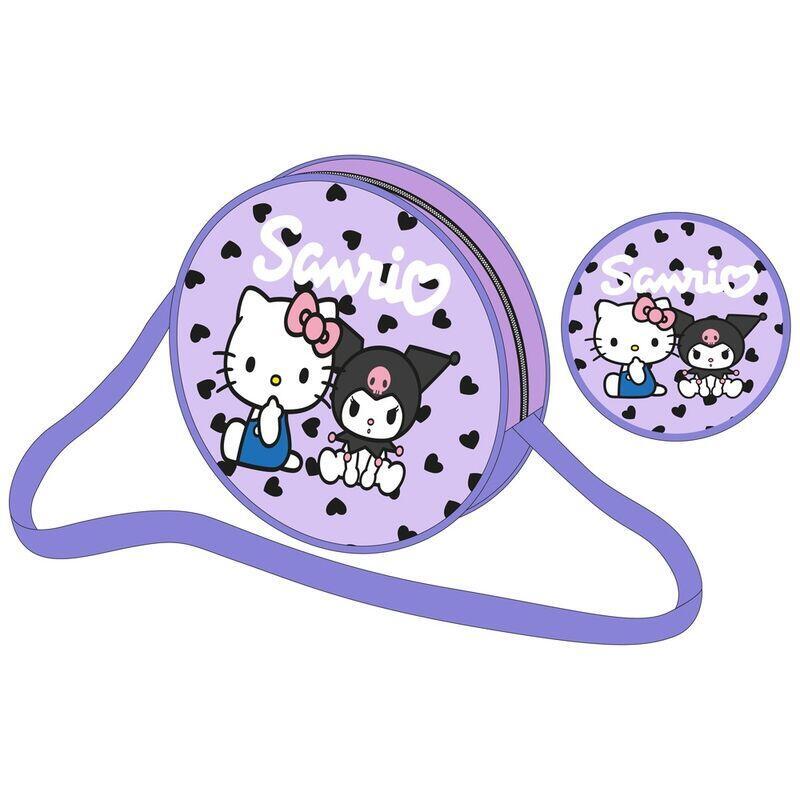 Bolso Bandolera Kuromi & Hello Kitty