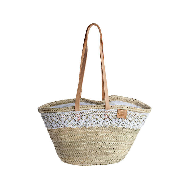 Bolso Nova De Palma Con Puntilla Y Asas Edm